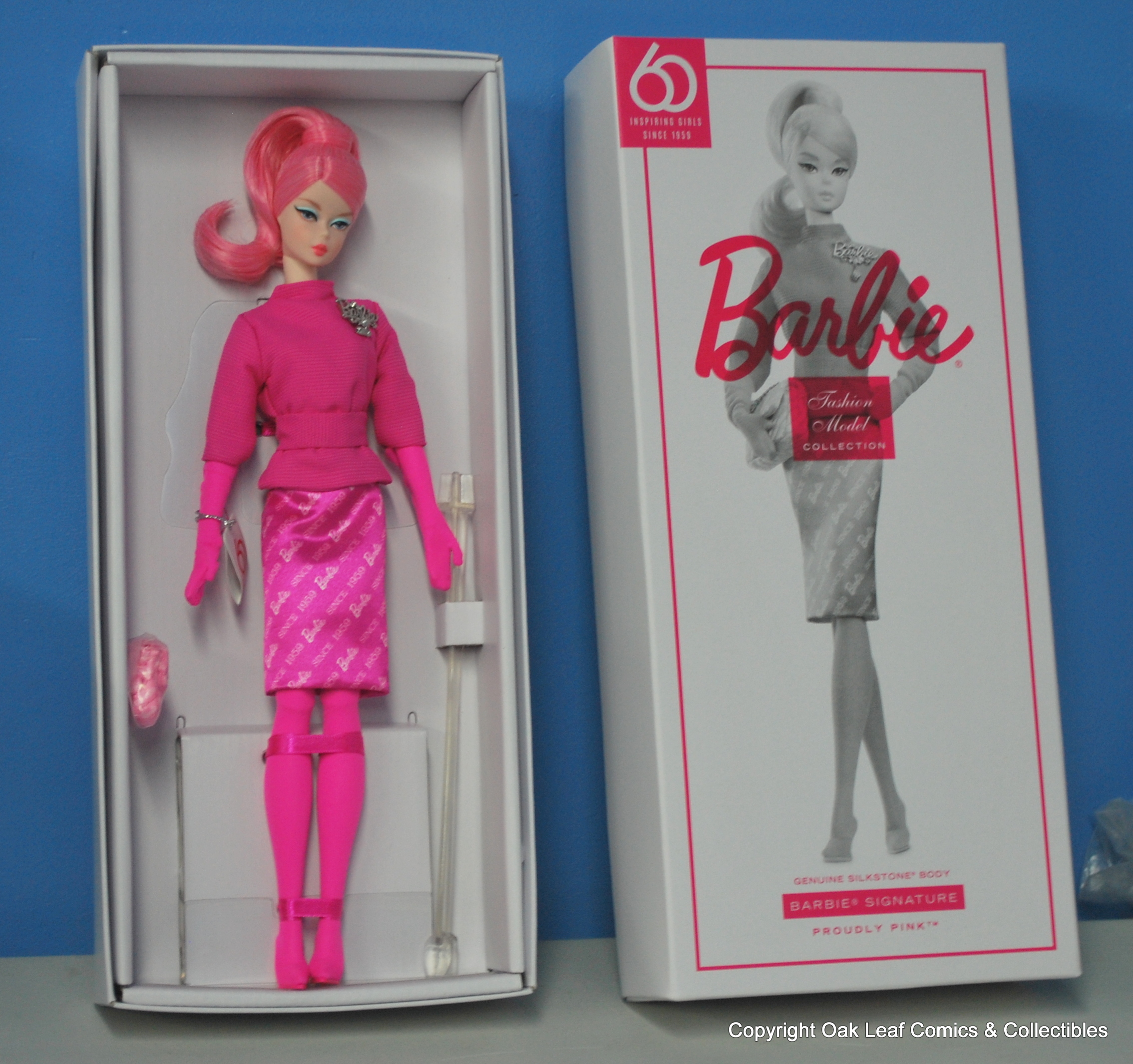 60th Anniversary Proudly Pink Silkstone Barbie Doll Nrfb Ebay