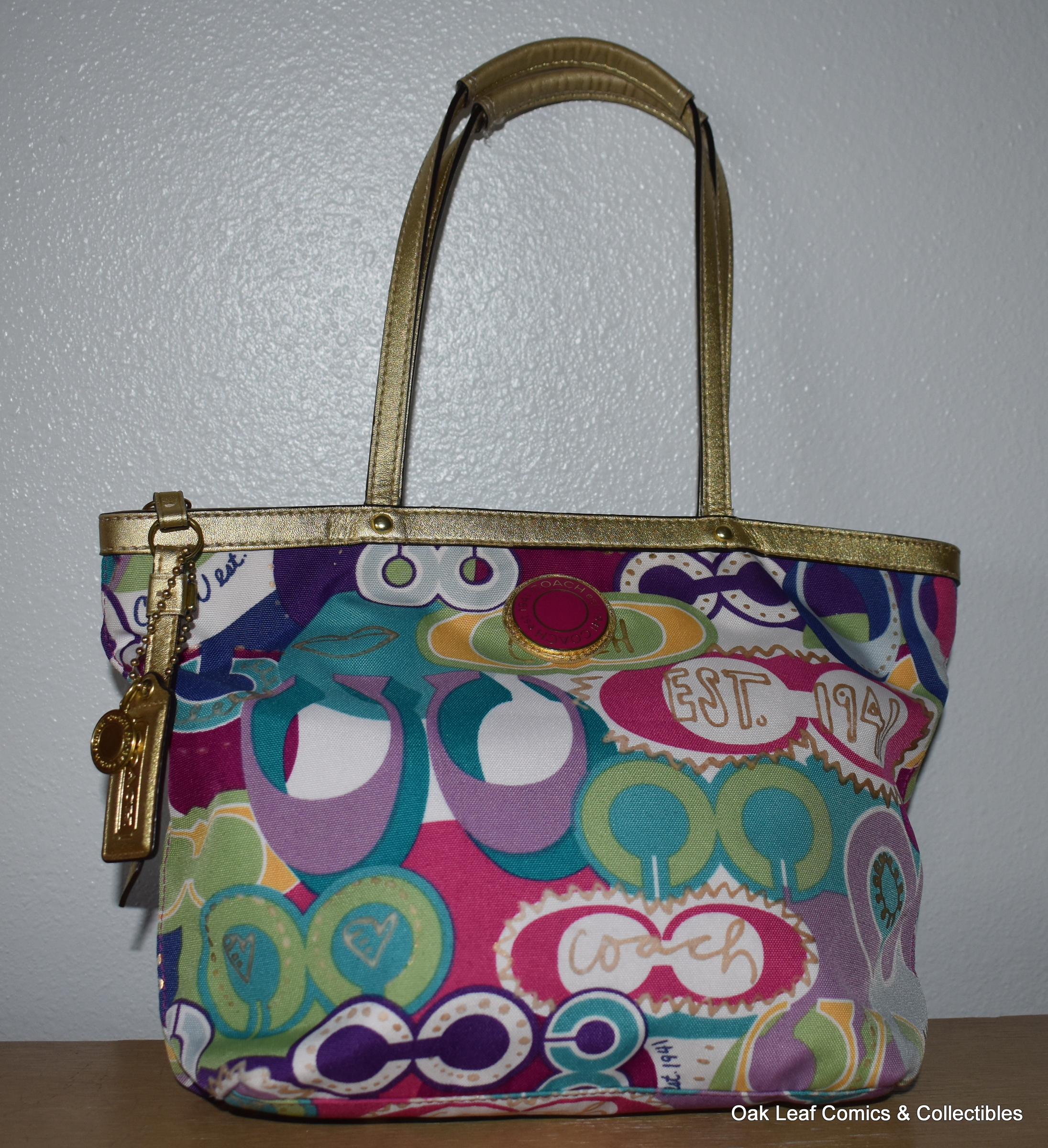 coach colorful tote